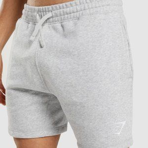Gymshark Crest Drawstring Shorts 3XL Light Gray Men New